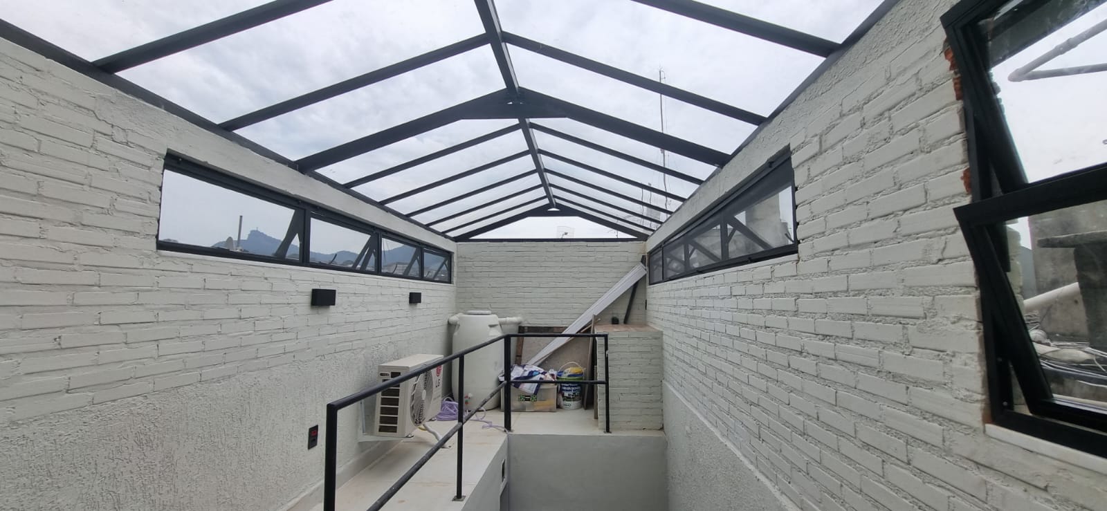 Cobertura em policarbonato